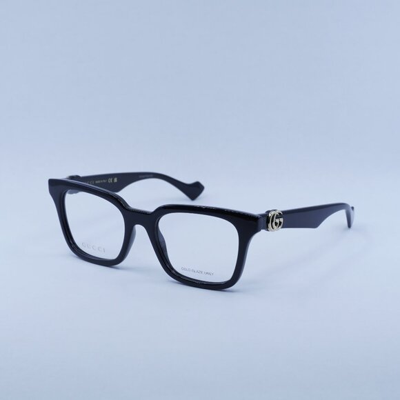 🕶️ New Gucci GG1728O 001 Eyeglasses - Shiny Black Frame - Picture 1 of 10